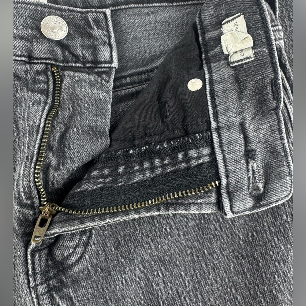 Madewell Mid-Rise Perfect Vintage Gray/Black Jean - Picture 5 of 11